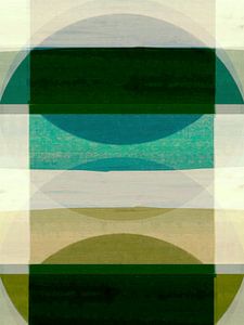 Formes organiques abstraites Automne Vert sur FRESH Fine Art