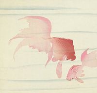 Ohara Koson - Zwei Schleierschwänze (bearbeitet)