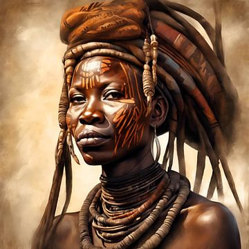 Himba vrouw van Gert-Jan Siesling