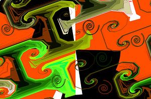 Abstrakte spiralen2 van Roswitha Lorz