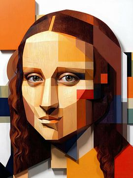 Mona Lisa abstraite 3D