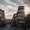 Porto bij zonsondergang van Dayenne van Peperstraten
