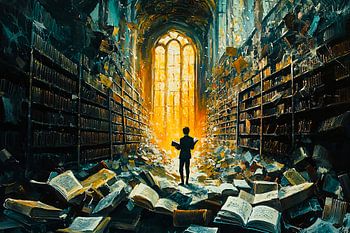 Magische Bibliothek der Bücher