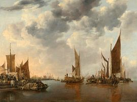 Seascape with ships, Jan van de Cappelle