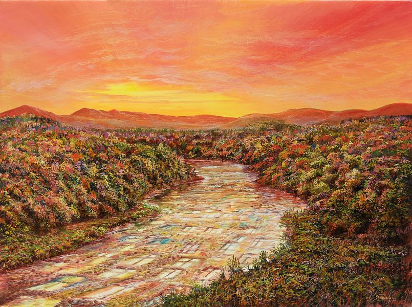 Glazen rivier van Art Demo