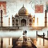 Nebelmorgen am Taj Mahal von artefacti