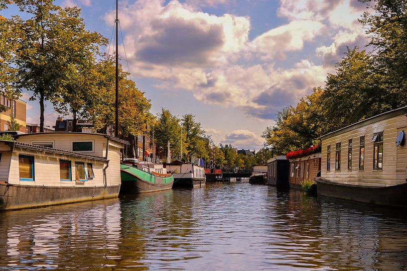Hausboote in Groningen von Marga Vroom