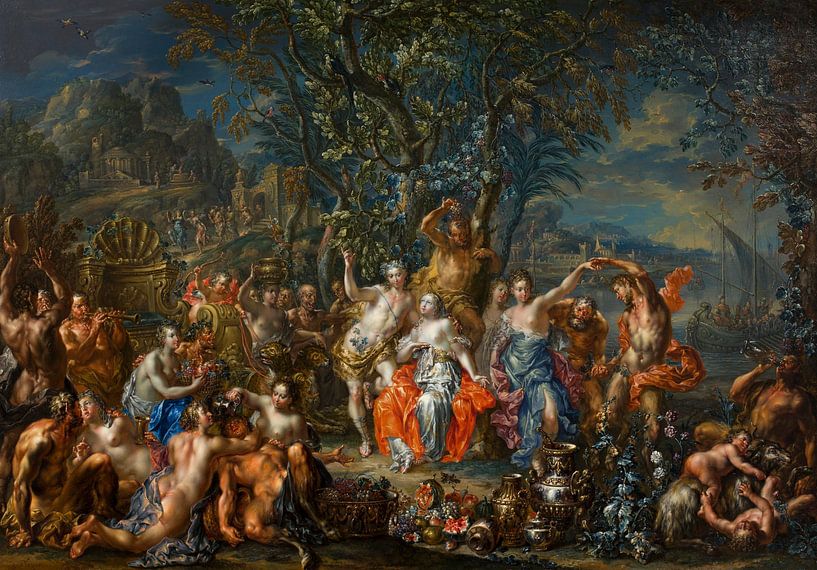 Bacchus en Ariadne, Johann Georg Platzer van Meesterlijcke Meesters