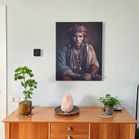 Klantfoto: Fine art portret "Berber" van Carla Van Iersel, als ArtFrame