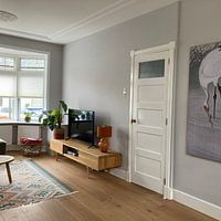 Photo de nos clients: Grue de pêche en eau peu profonde, Ohara Koson, sur ArtFrame