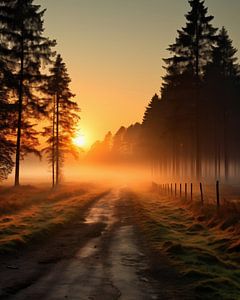 Herbstmorgen in der Lüneburger Heide