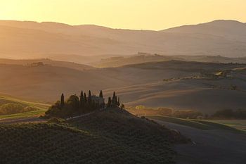 Toscane in de ochtend
