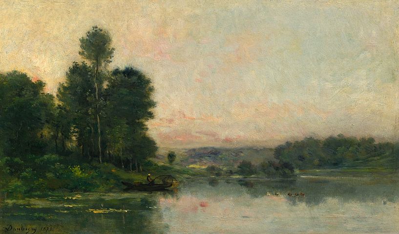 Charles François Daubigny,The hills of Méry-sur-oise, againsto by finemasterpiece