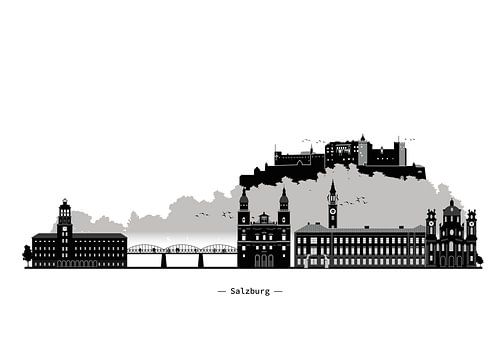 Skyline van Salzburg