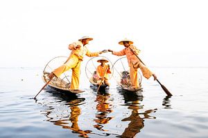 Pêcheurs sur le lac Inle