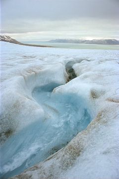 smeltend Ijs op een gletsjer van Ralph Jongejan