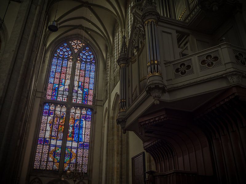 Evangelistenraam en orgel in de Utrechtse Domkerk van Gerrit Veldman