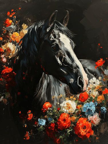 Eclat in Ebonie - Horse embraced by Bloom