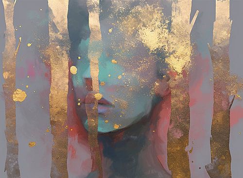 Frauengesicht | Fragmentierte Schönheit in Bewegung