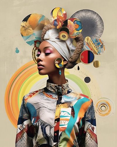 Portret "Fashion collage"