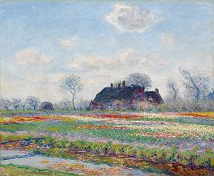 Claude Monet's Tulip Fields at Sassenheim (1886) von Frank Zuidam