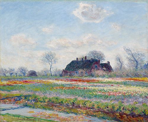 Tulpenvelden van Claude Monet in Sassenheim (1886) sur Frank Zuidam