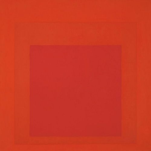 Josef Albers - Hommage au carré, orange, rouge, haute résolution
