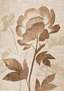 Brown Flower Painting | Autumn Essence by Modern Collection thumbnail