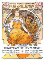 Poster for the World Fair St. Louis by Alphonse Mucha