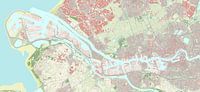 Karte von Rotterdam von Rebel Ontwerp Miniaturansicht