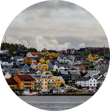 Panorama Kristiansund Noorwegen van Leon Brouwer