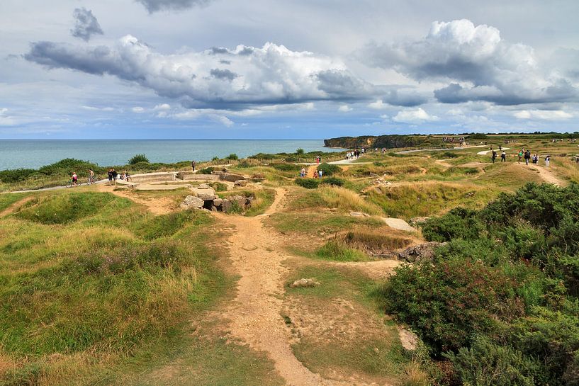 De duinen van Pointe du Hoc Normandië von Dennis van de Water