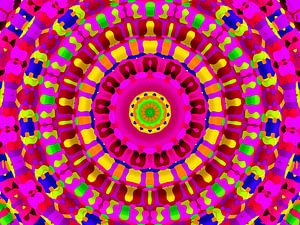 Violet Art - Mandala in Violett und Rot
