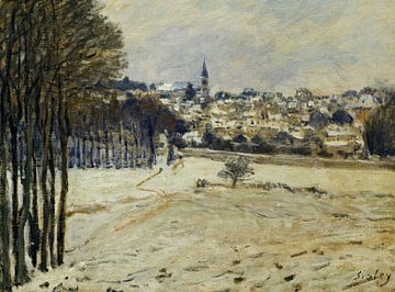 Alfred Sisley,De sneeuw bij Marly-le-Roi