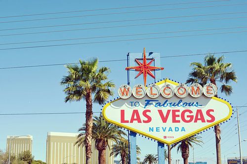Las Vegas - Vintage stedelijk landschap in de VS