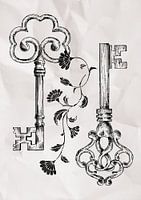 Old fashioned keys