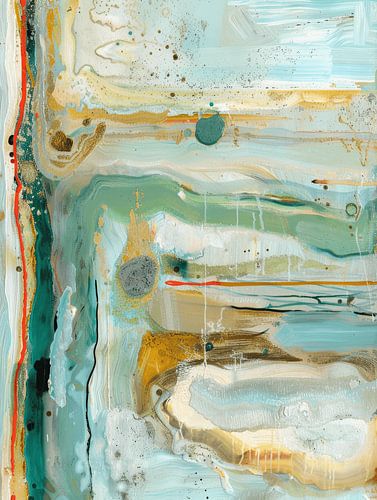 Modern abstract in pastel colours