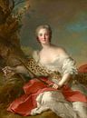 Porträt von Madame Bonnier de la Mosson als Diana, Jean-Marc Nattier von Meisterhafte Meister Miniaturansicht