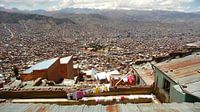 'Uitzicht op La Paz', Bolivia van Martine Joanne thumbnail