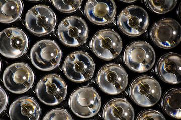 LED structure in abstract macro image