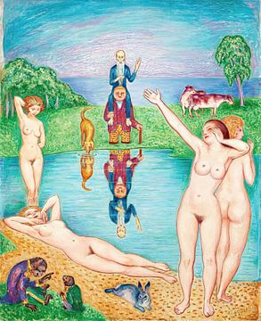 Nils Dardel - De terugkeer naar de speelplaatsen van de jeugd (1924) van Peter Balan