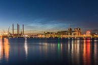 Nuages lumineux de nuit au-dessus du NDSM par Jeroen de Jongh Aperçu