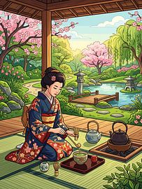 Garten der japanischen Teezeremonie von Bovi Okta