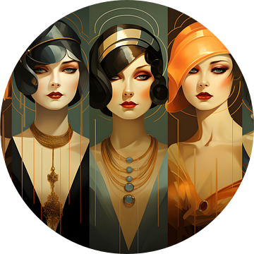 Vijf dames in het Art Deco tijdperk van Skyfall