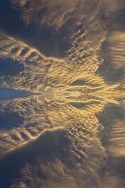Golden clouds in the evening sky 3 by Adriana Mueller