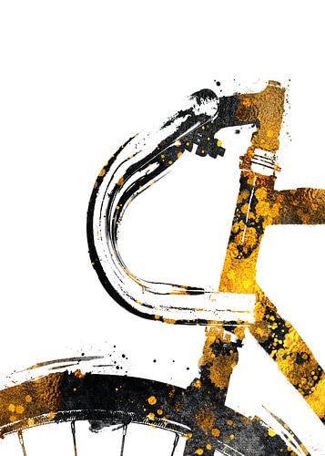 wielersport kunst goud en zwart #fietsen #fietsen #