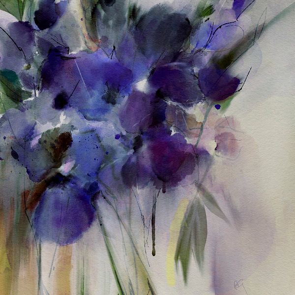 Blue serenade van annemiek art