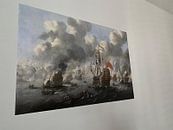 Kundenfoto: VOC Seeschlacht Malerei: Das Verbrennen der englischen Flotte für Chatham, 20. Juni 1667, Peter von 