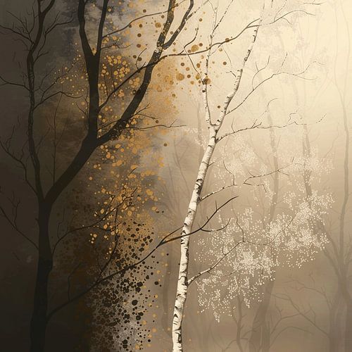 À l'ombre du bouleau : une aventure dans les bois