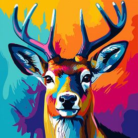 Pop-art hert van YArt